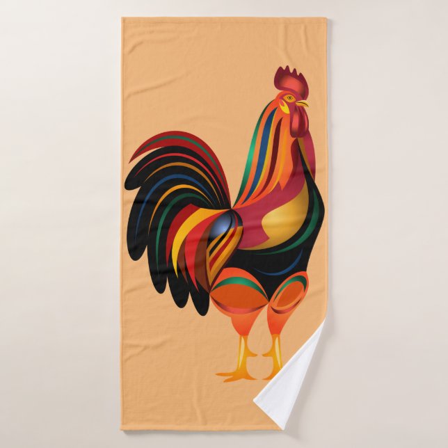 fiesta rooster bath towel (Bath Towel)