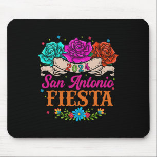 Fiesta San Antonio Texas Roses Funny Mexican Fiest Mouse Pad