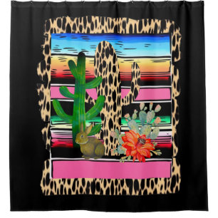 Fiesta Serape Cheetah Cactus Flower Cacti Rabbit