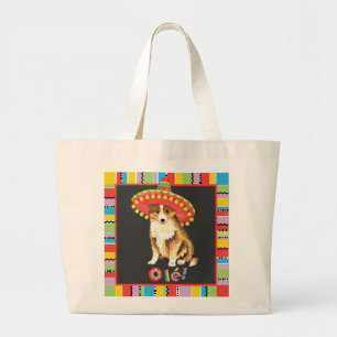 Fiesta Sheltie Large Tote Bag