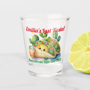 Fiesta Shot Glass Taco Bachelorette Personalized