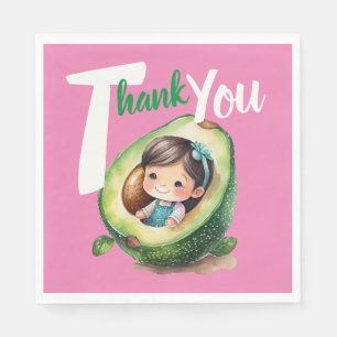 Fiesta Sinorita Baby Girl Shower Partyware Avocado Napkin