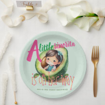 Fiesta Sinorita Baby Girl Shower Partyware Avocado