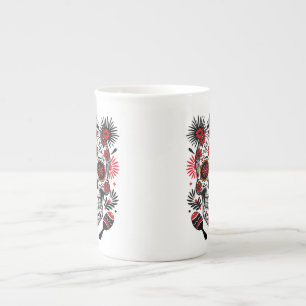 Fiesta Skull Vibes  2 Bone China Mug