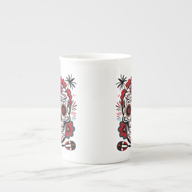 Fiesta Skull Vibes Bone China Mug (Front)
