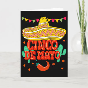 Fiesta Squad Cinco De Mayo Family Matching Mexican Card