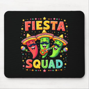 Fiesta Squad Cinco De Mayo Family Matching Mexican Mouse Pad