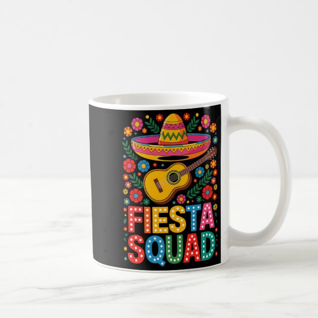 Fiesta Squad Cinco De Mayo Lets Fiesta Mexican Men Coffee Mug (Right)