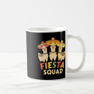 Fiesta Squad Cinco De Mayo Llama Let's Fiesta Mexi Coffee Mug