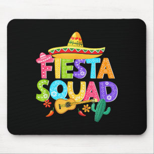 Fiesta squad cinco de mayo matching family mexican mouse pad