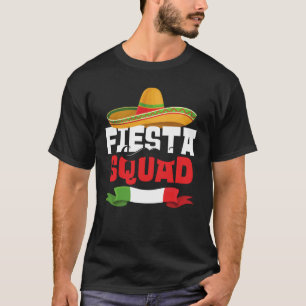 Fiesta Squad Cinco De Mayo Mexican Sombrero Match T-Shirt
