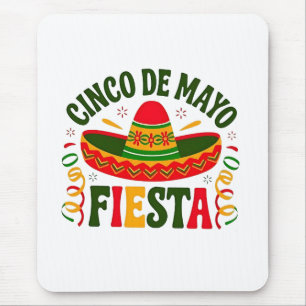 Fiesta Squad Cinco De Mayo Mexican Sombrero Mouse Pad
