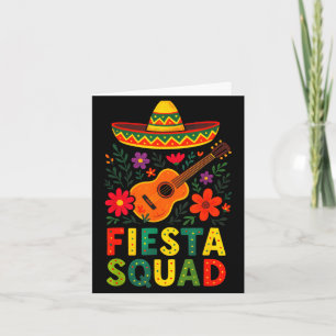 Fiesta squad - cinco de mayo party mexican Fiesta Card