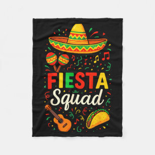 Fiesta squad - cinco de mayo party mexican Fiesta  Fleece Blanket