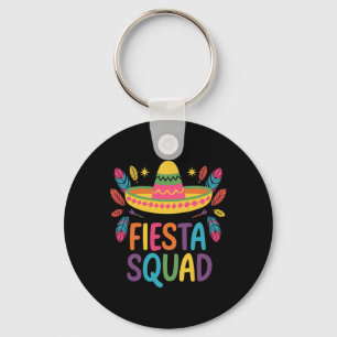 Fiesta Squad Family Matching Cinco De Mayo Keychain