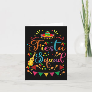 Fiesta Squad Family Matching Cinco De Mayo Men Wom Card