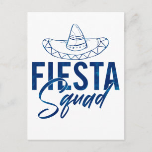 Fiesta Squad Fiesta Bachelorette Party Shirts, 3/3 Postcard