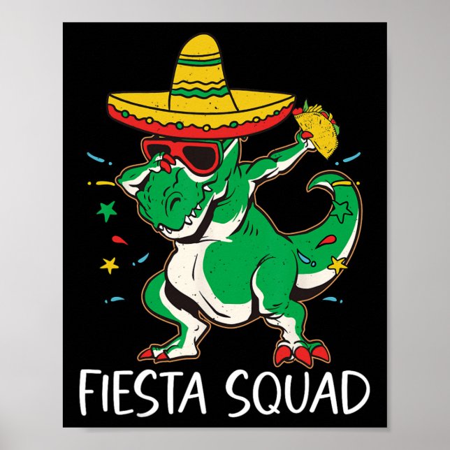 Fiesta Squad For Boy Mexican Party Cinco De Mayo  Poster (Front)