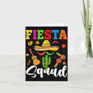 Fiesta squad funny cinco de mayo let's mexicanFies Card