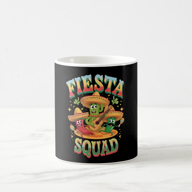 Fiesta Squad Funny Cinco De Mayo Mexican Party Coffee Mug (Center)