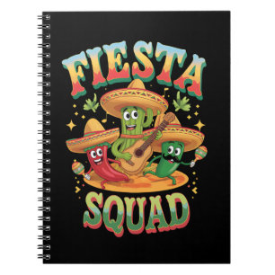 Fiesta Squad Funny Cinco De Mayo Mexican Party Notebook