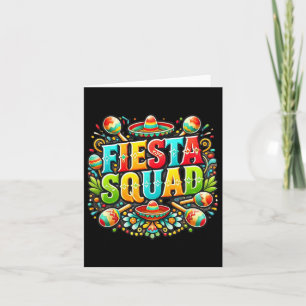 Fiesta Squad Mexican Shirts Cinco De Mayo Hispanic Card
