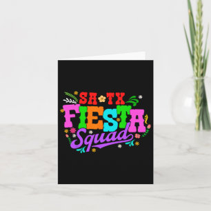 Fiesta Squad San Antonio Texas Cinco De Mayo Lets Card
