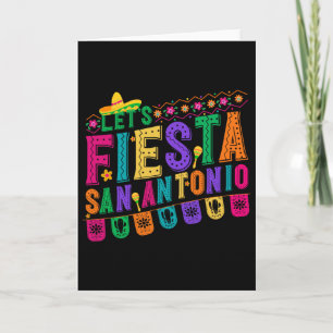 Fiesta Squad San Antonio Texas Cinco De Mayo Lets  Card