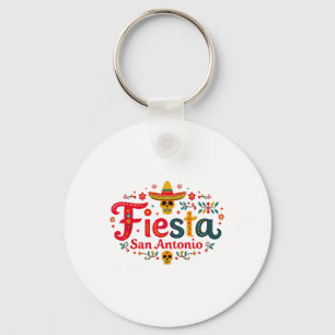 Fiesta Squad San Antonio Texas Cinco De Mayo Lets Keychain