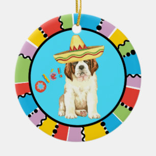 Fiesta St Bernard Ceramic Ornament
