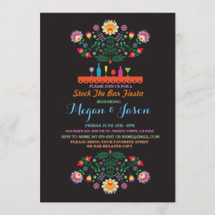 Fiesta Stock Le Bar Mexico Couples Invitation