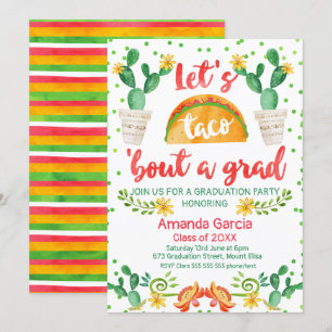 Fiesta Taco Bout A Grad Party Invitation