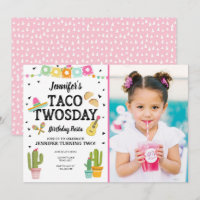 Fiesta Taco Twosday Cactus Girl 2nd Birthday Party