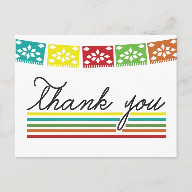 Fiesta Thank You Post Card (Front)