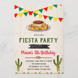 Fiesta theme birthday invitation
