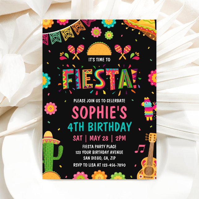 Fiesta Theme Birthday Invitation (Creator Uploaded)