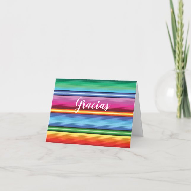 Fiesta Themed Thank You Cards (Front)