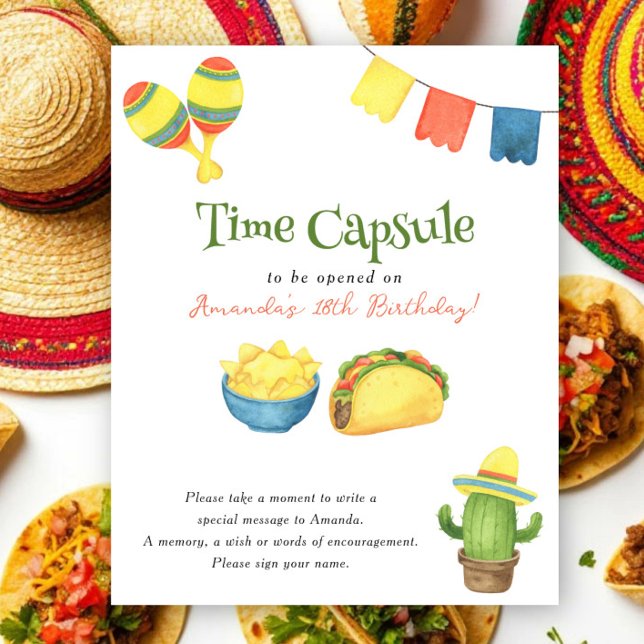 Fiesta Time Capsule 1st birthday Poster (Creator Uploaded)