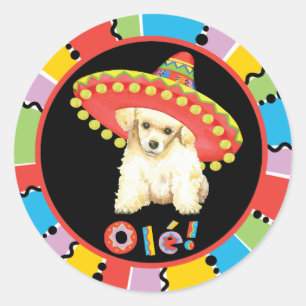 Fiesta Toy Poodle Classic Round Sticker