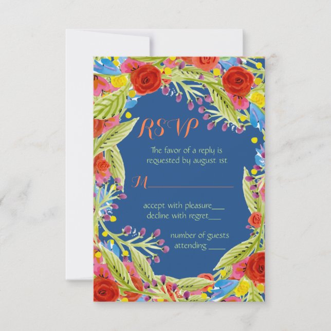 Fiesta Wedding RSVP (Devant)