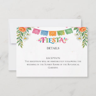 Fiesta Wedding RSVP Card 