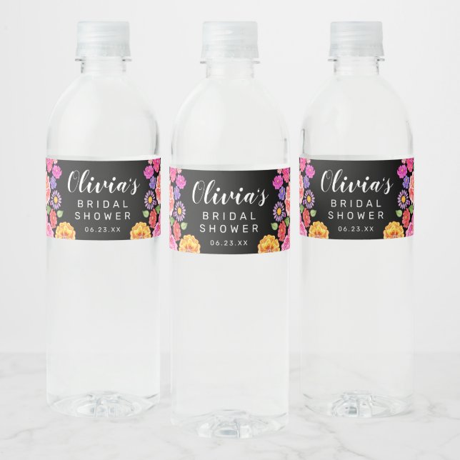Fiesta Wedding Wine Labels (Bottles)