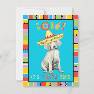 Fiesta Weimaraner Invitation