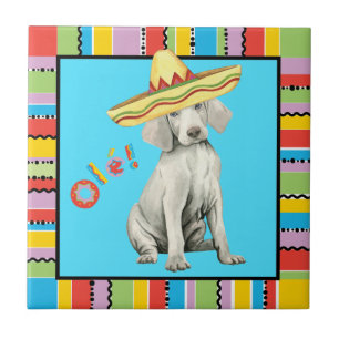 Fiesta Weimaraner Tile