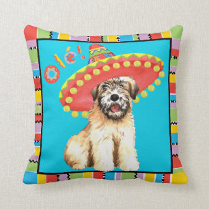 Fiesta Wheaten Throw Pillow