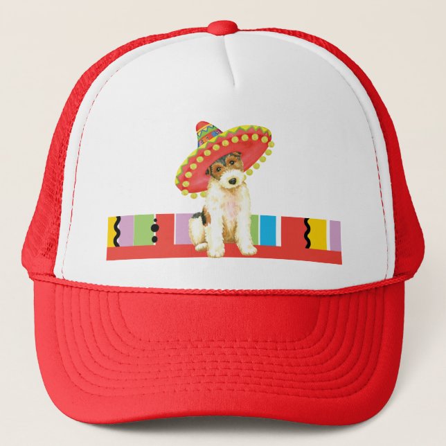 Fiesta Wire Fox Terrier Trucker Hat (Front)