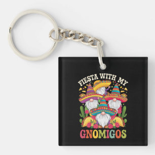 Fiesta With My Gnomigos Gnome Cinco De Mayo Keychain
