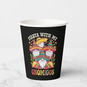 Fiesta With My Gnomigos Gnome Cinco De Mayo Paper Cups