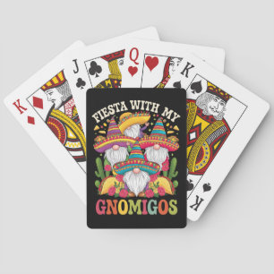 Fiesta With My Gnomigos Gnome Cinco De Mayo Playing Cards