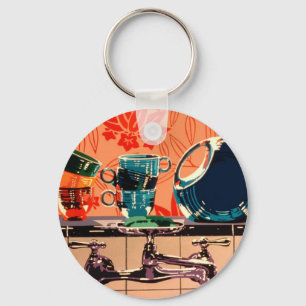 Fiestaware and the Kitchen Sink Keychain